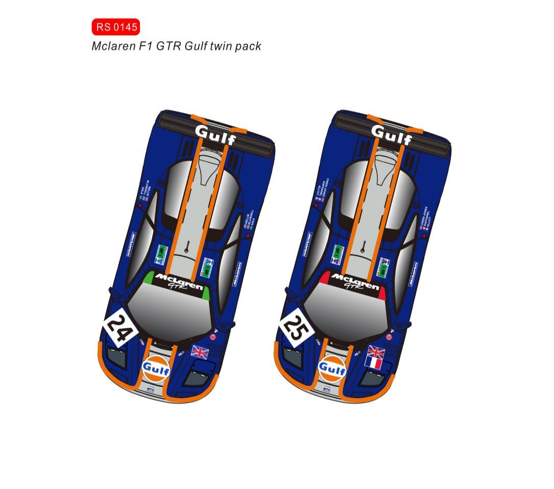 RS0145 McLaren F1GTR Gulf Twin Pack (Pre Order)